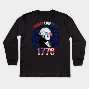 Party Like It's 1776 Kids Long Sleeve T-Shirt